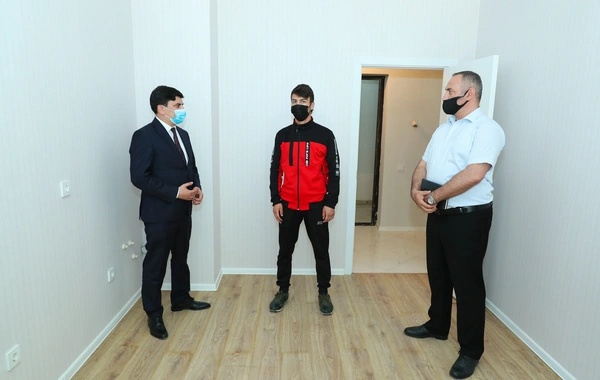 Şəhid Nurlan Qurbanlının ailəsinə mənzil verildi - FOTO