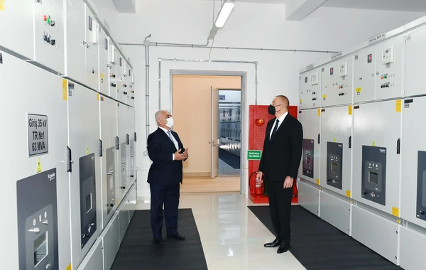 Prezident İlham Əliyev “Binəqədi” yarımstansiyasının açılışını edib - FOTO