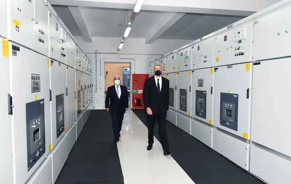 Президент Ильхам Алиев принял участие в открытии подстанции "Бинагади" - ФОТО