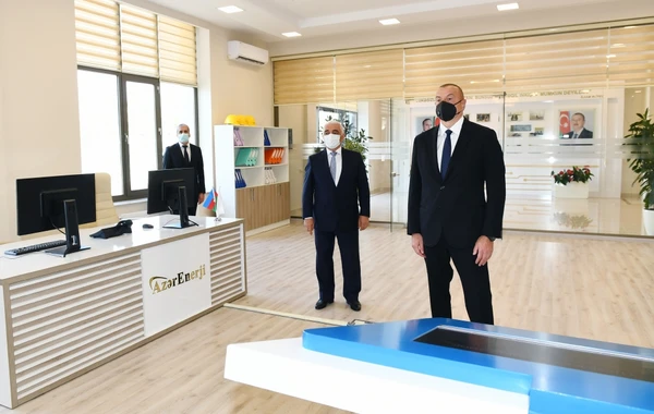 Президент Ильхам Алиев принял участие в открытии подстанции "Бинагади" - ФОТО