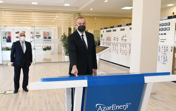 Президент Ильхам Алиев принял участие в открытии подстанции "Бинагади" - ФОТО