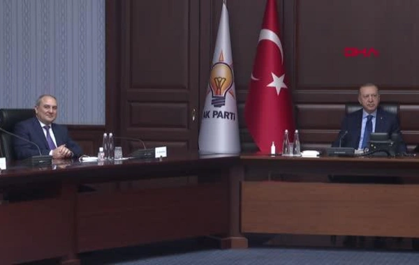 Türkiyə Prezidenti YAP nümayəndə heyətini qəbul edib - FOTO