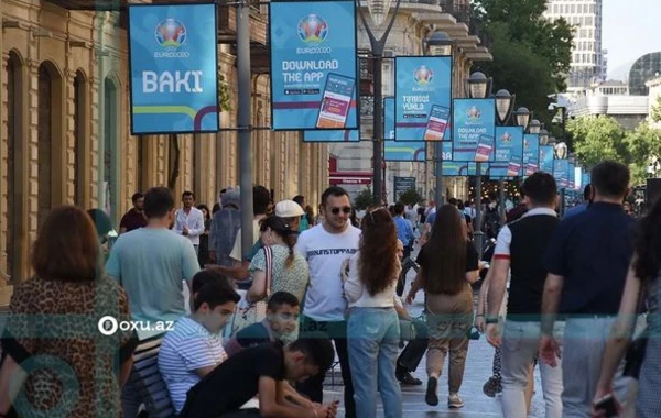 Символика Евро-2020 на улицах Баку - ФОТОРЕПОРТАЖ