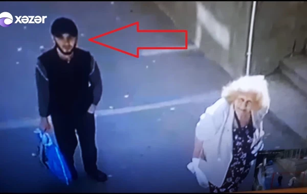 Bakıda oğurluq: Yaşlı qadının çörəyini yeyib, pulunu oğurladı - VİDEO