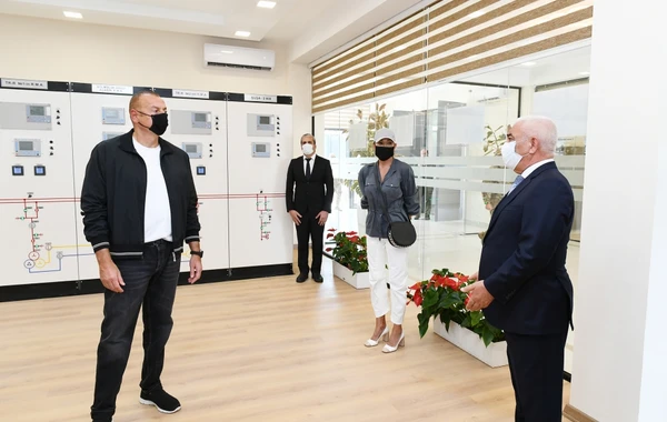 Президент Ильхам Алиев принял участие в открытии подстанции "Физули" - ФОТО