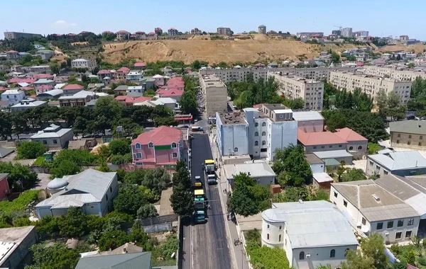 Bakıda daha bir yol təmir olunur - FOTO