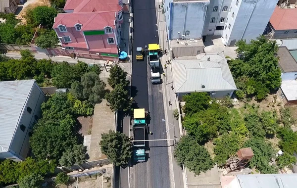 Bakıda daha bir yol təmir olunur - FOTO