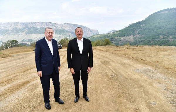 Ильхам Алиев встретил Реджепа Тайипа Эрдогана в Физулинском районе - ФОТО