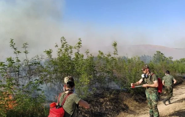 Nabran yaxınlığındakı yanğına helikopter və 26 texnika cəlb edildi – FOTO/ VİDEO