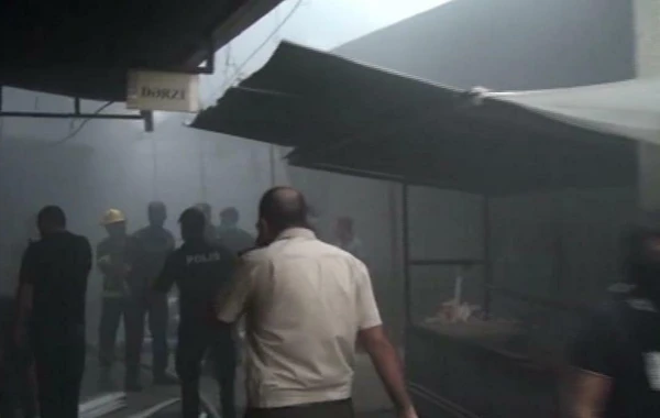 İmişlidə yanğın zamanı 5 polis əməkdaşı zəhərlənib - FOTO