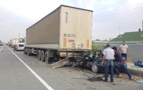 Тяжелое ДТП в Агдаше, есть погибшие - ФОТО