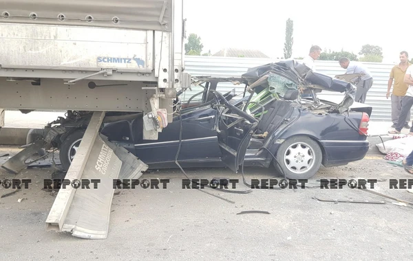 Тяжелое ДТП в Агдаше, есть погибшие - ФОТО