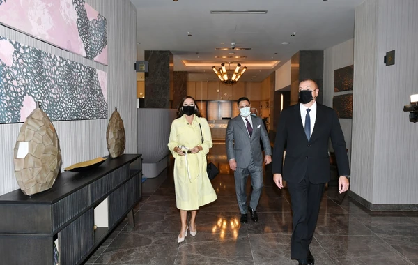 İlham Əliyev və Mehriban Əliyeva Bakıda açılış mərasimində - FOTO