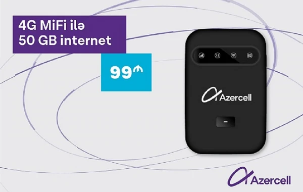 Azercell-dən 4G MiFi ilə daha sürətli internet bağlantısı!
