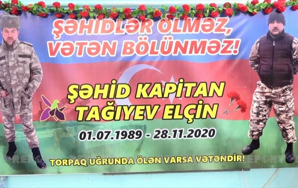 Vətən müharibəsinin qəhrəman şəhidinin anım mərasimi keçirilib - FOTO