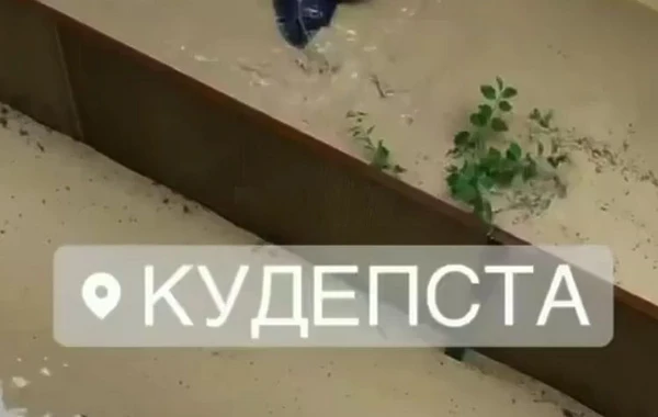 Опубликованы кадры потопа в Сочи: машины под водой, люди плавают по улицам - ВИДЕО
