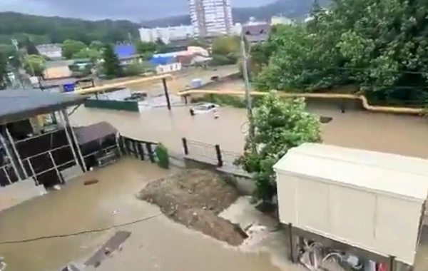 Опубликованы кадры потопа в Сочи: машины под водой, люди плавают по улицам - ВИДЕО