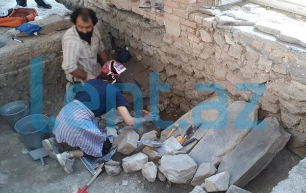 Azərbaycanda qəbri tapılan xanın skeleti çıxarıldı - FOTO