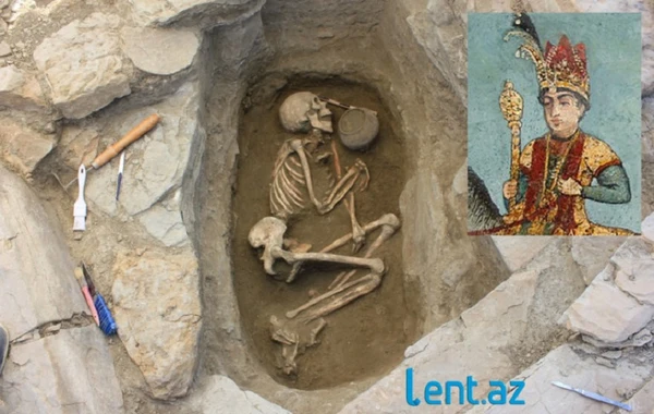 Azərbaycanda qəbri tapılan xanın skeleti çıxarıldı - FOTO