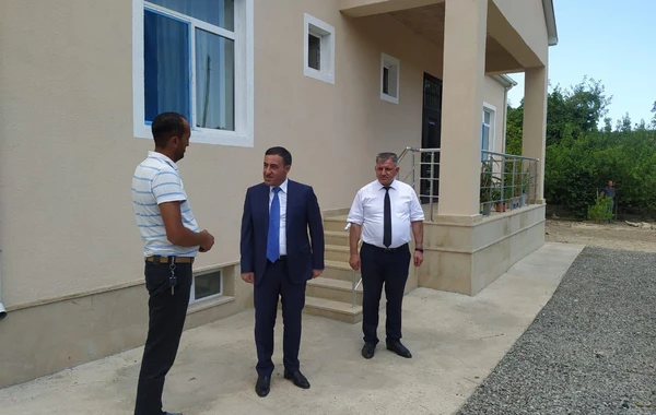 Ermənilərin Ağdamda dağıtdığı evlər tam hazır vəziyyətdə sahiblərinə verilir - FOTO