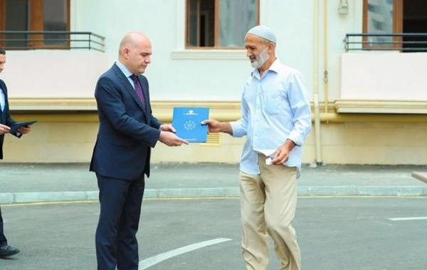 Bir qrup şəhid ailəsi və müharibə əlilinə ev verildi - FOTO