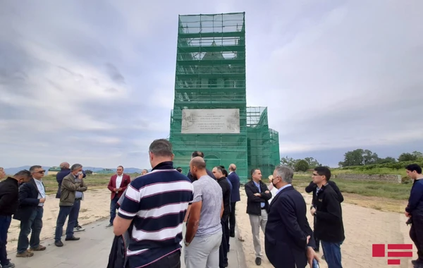 Xarici diplomatlar Şuşada Qazançı kiləsində olublar - FOTO