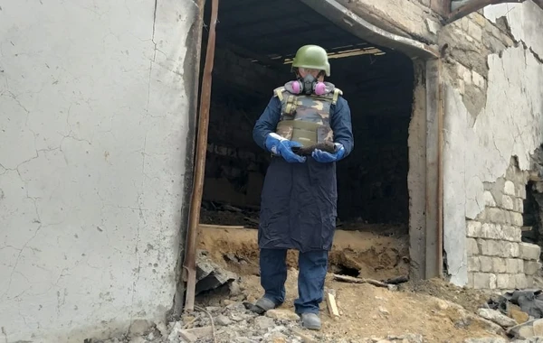 В Джабраиле обнаружены боеприпасы с белым фосфором, использовавшиеся армянской армией - ФОТО