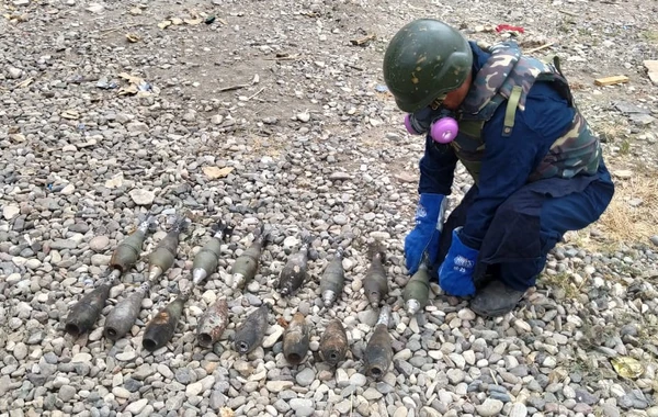 В Джабраиле обнаружены боеприпасы с белым фосфором, использовавшиеся армянской армией - ФОТО