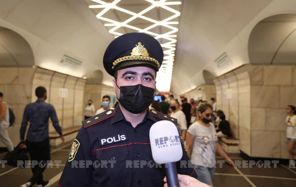 Полиция провела "масочный" рейд в бакинском метро - ФОТО