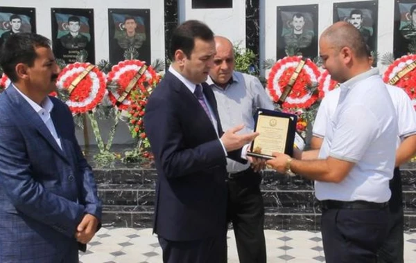 İsmayıllıda şəhidlərin xatirəsinə inşa edilən abidə kompleksinin açılışı oldu - FOTO