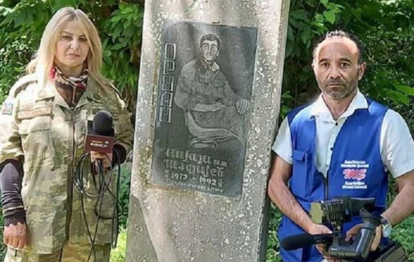 Şəhid ailələrindən pul alaraq çəkiliş edən jurnalistlər həbs edildi - FOTO