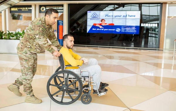Ağır yaralanan daha 8 qazimiz Türkiyəyə göndərilib - FOTO