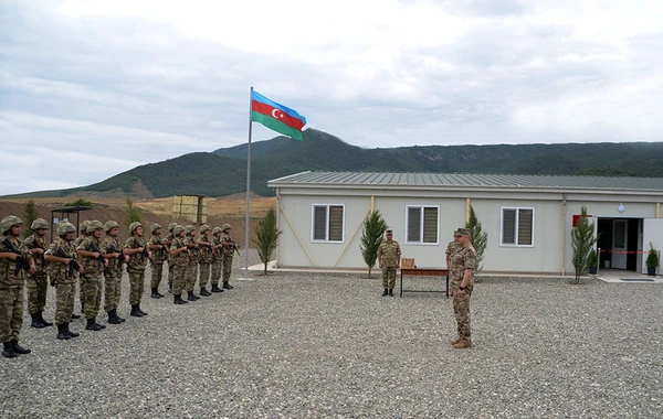 Ağdamda yeni hərbi hissənin açılışı olub - VİDEO