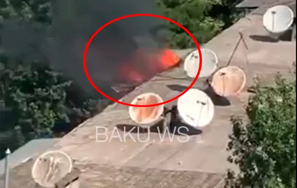 Bakıda yaşayış binasında yanğın - Xəsarət alan var - YENİLƏNİB - VİDEO