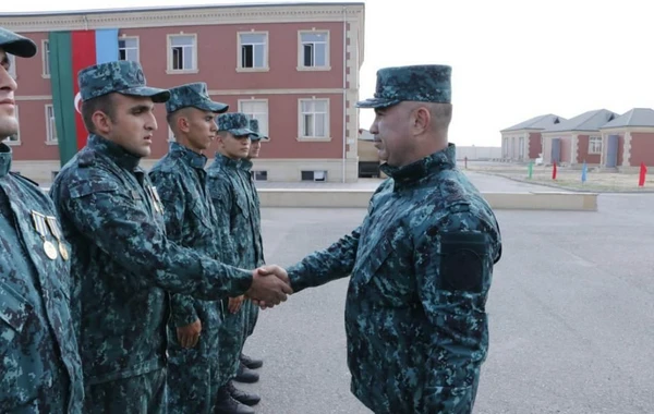 Vətən müharibəsinin iştirak­çısı olmuş bir qrup sərhədçi ehtiyata buraxıldı - FOTO