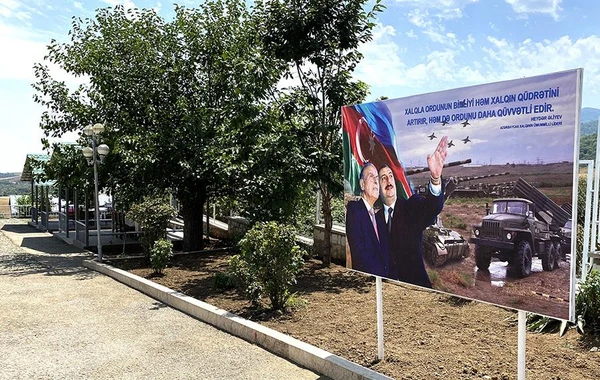 Xocalı ərazisində yeni hərbi hissənin açılışı olub - VİDEO