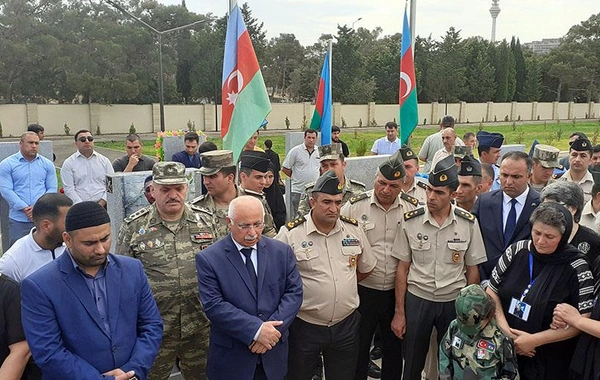 Şəhid zabitin anım günü qeyd edilib - FOTO