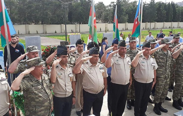 Şəhid zabitin anım günü qeyd edilib - FOTO