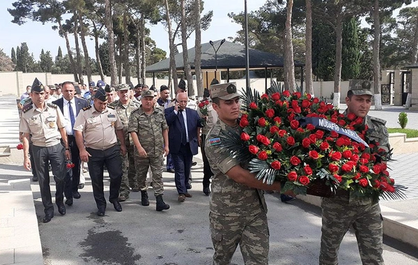 Şəhid zabitin anım günü qeyd edilib - FOTO