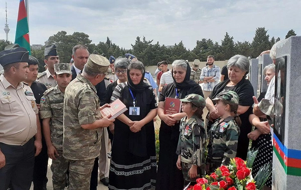 Şəhid zabitin anım günü qeyd edilib - FOTO