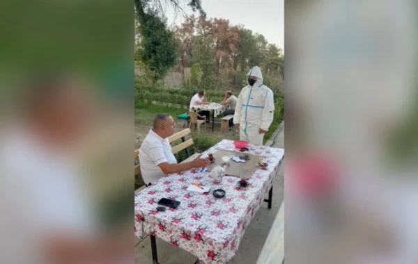 Çayxanada aşkar edilən koronavirus xəstəsinə cinayət işi açıldı - FOTO