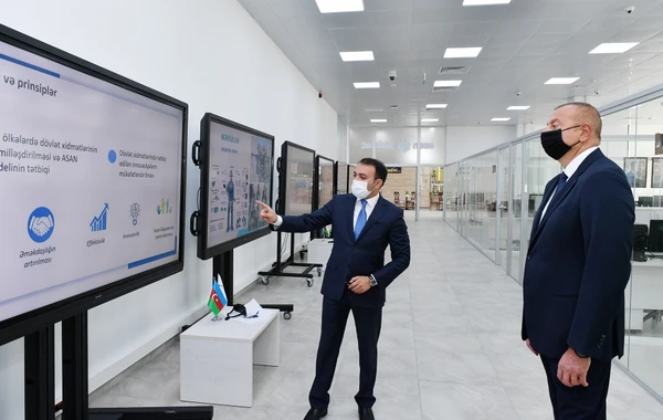 Prezident İlham Əliyev 6 saylı Bakı “ASAN xidmət” mərkəzinin açılışında iştirak edib
