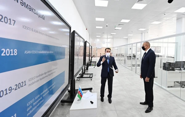 Prezident İlham Əliyev 6 saylı Bakı “ASAN xidmət” mərkəzinin açılışında iştirak edib