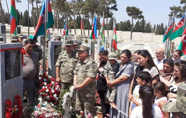 Zabit atanın şəhid oğlunun doğum günü qeyd edilib - VİDEO