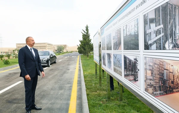 Президент Ильхам Алиев принял участие в открытии подстанции "Абшерон" - ФОТО