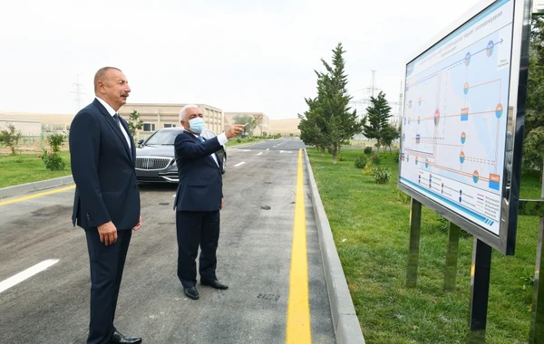 Президент Ильхам Алиев принял участие в открытии подстанции "Абшерон" - ФОТО