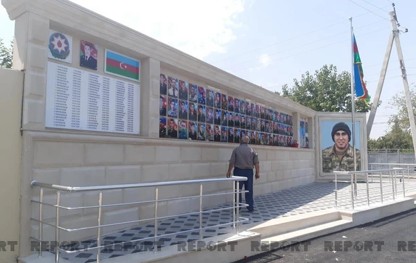 Biləsuvarda "Şəhidlər" xatirə kompleksinin açılışı olub - FOTO
