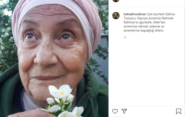 Türkiyənin məşhur aktrisası vəfat edib - FOTO
