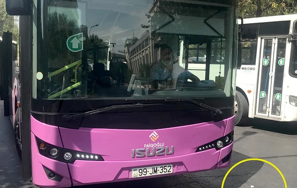 Ətrafı zibilləyən avtobus sürücüsü: “Get öz işinlə məşğul ol” - FOTO