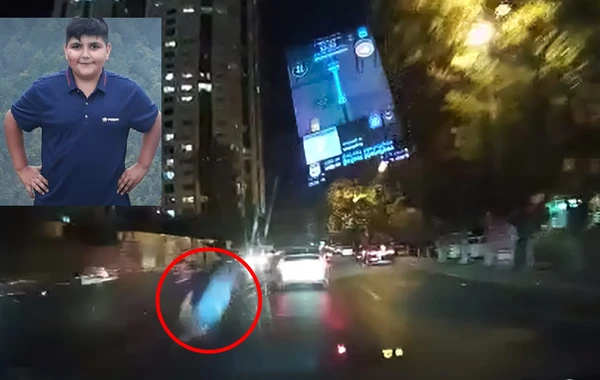 Bakıda 13 yaşlı uşağın dəhşətli ölüm anı KAMERAYA DÜŞDÜ - VİDEO